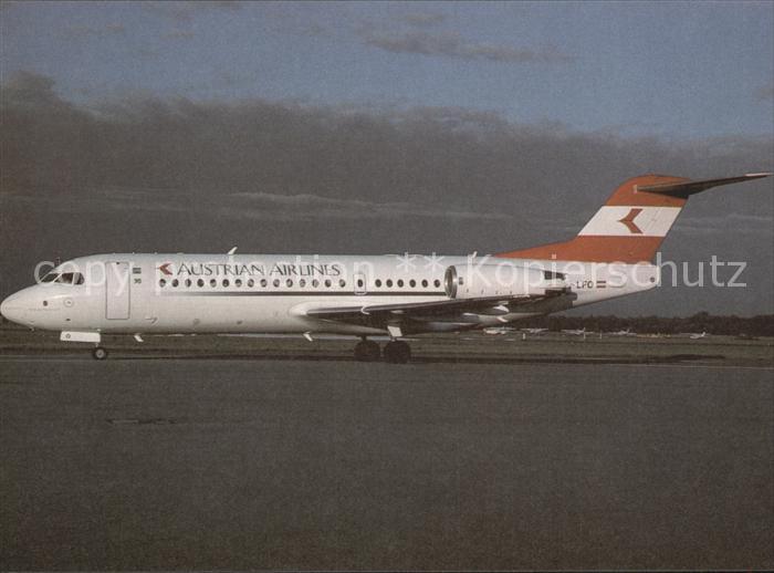 Flugzeuge Zivil Austrian Airlines Fokker 70 OE-LFO