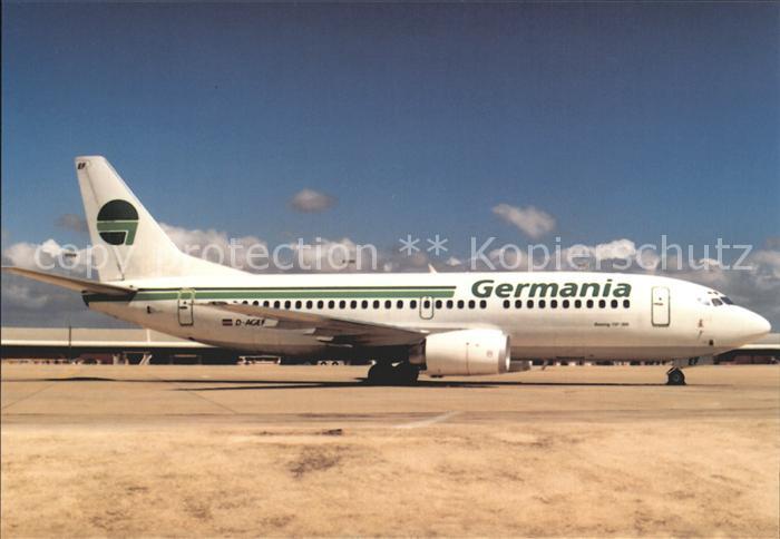 Flugzeuge Zivil Germania Boeing 737-35B D-AGEF N/C 25069