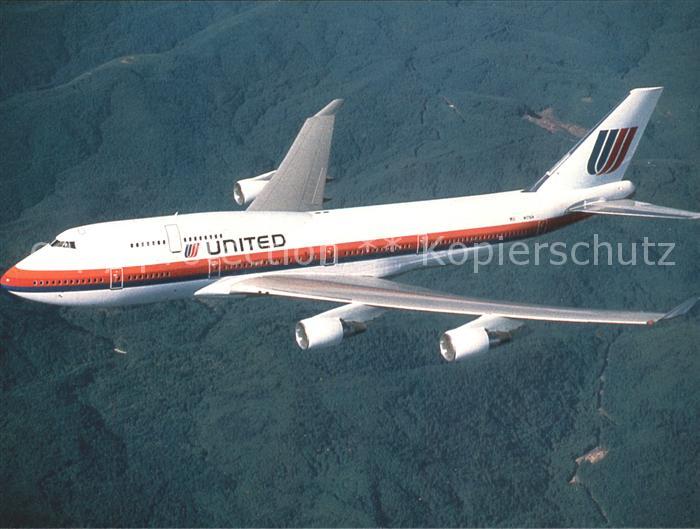 Flugzeuge Zivil United Airlines Boeing 747-400