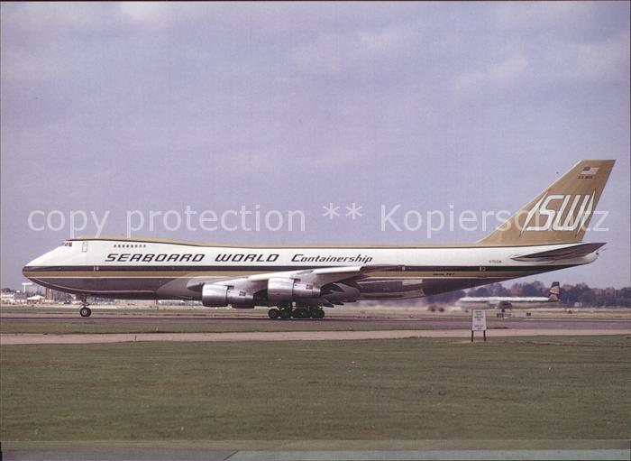 Flugzeuge Zivil American Freighter Seaboard World Boeing 747-123SCD N9671
