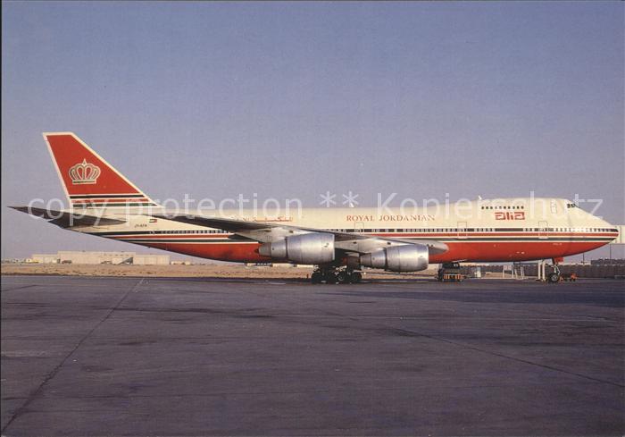 Flugzeuge Zivil Alia-Royal Jordanian Boeing 747-2D3B JY-AFA