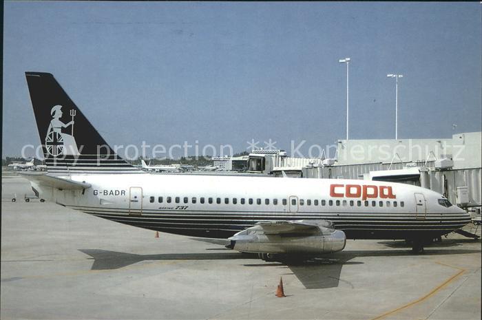 Flugzeuge Zivil COPA Panama Boeing 737-204 G-BADR col. Britannia c/n 20633/318