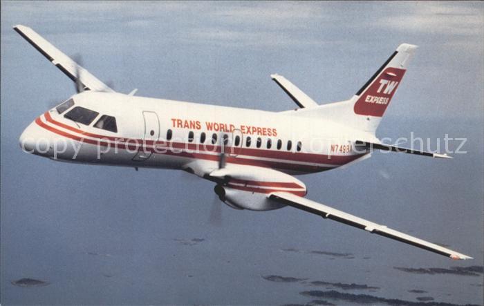 Flugzeuge Zivil Trans World Express Saab 340A
