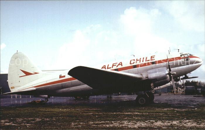 Flugzeuge Zivil Alfa Chile Curtiss C-46 Commando