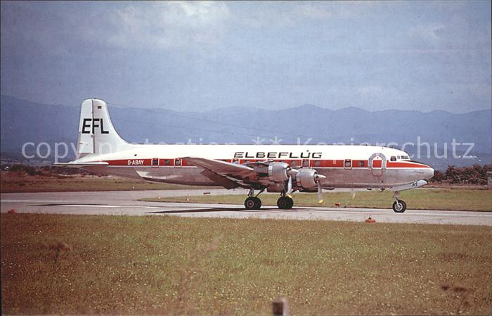 Flugzeuge Zivil Elbeflug McDouglas DC-6 D-ABAY c/n 44070
