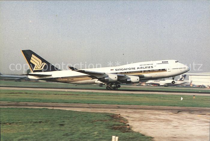 Flugzeuge Zivil Singapore Airlines B747-412 9V-SMC C/N 24063