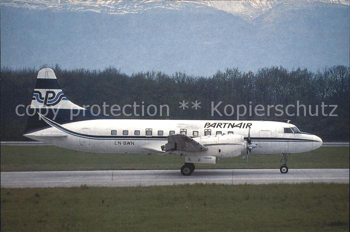 Flugzeuge Zivil Partnair Convair 580 LN-BWN
