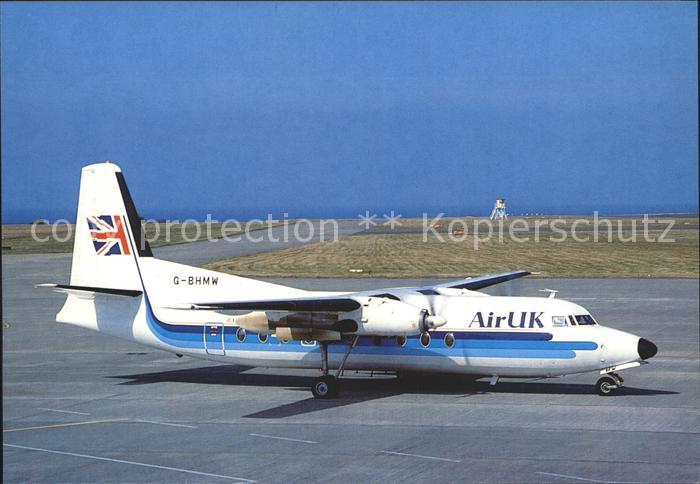 Flugzeuge Zivil Air Uk Fokker F-27 G-BHMW