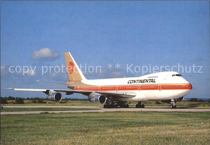 Flugzeuge Zivil Continental Airlines Boeing 747 N10024