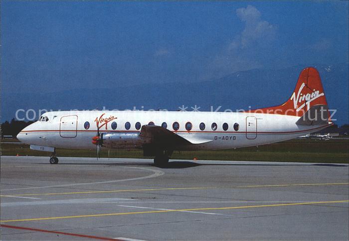 Flugzeuge Zivil Virgin Atlantic Vickers Viscount 806 G-AOYG