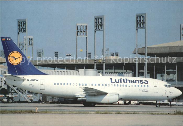 Lufthansa Boeing 737-200 D-ABFW