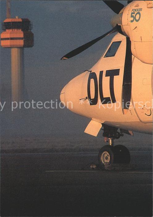 Flugzeuge Zivil DLT Fokker 50