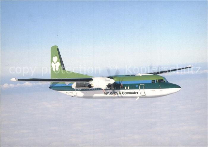 Flugzeuge Zivil Aer Lingus Commuter EI-FKA Fokker 50