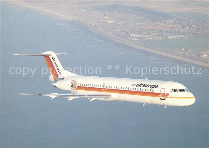 Flugzeuge Zivil Air Europe Fokker 100 PH-ZCL