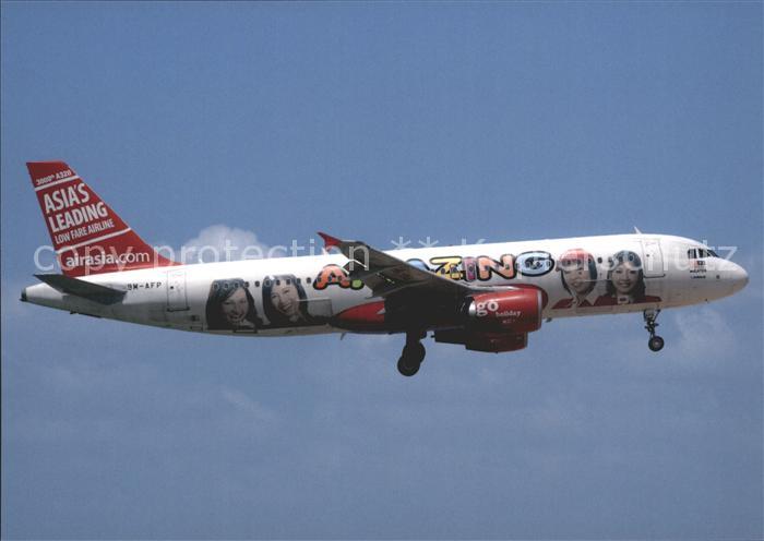 Flugzeuge Zivil Air Asia Airbus A320-200 9M-AFP Cn 3000