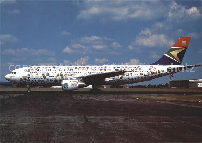Flugzeuge Zivil South African Valentine col. Airbus 300-B2K-3C ZS-SDC c/n 039