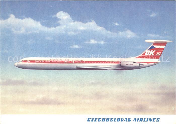 Flugzeuge Zivil Czechoslovak Airlines Ilyushin IL-62