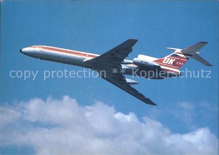 Flugzeuge Zivil CSA Czechoslovak Airlines Tupolev TU-154M