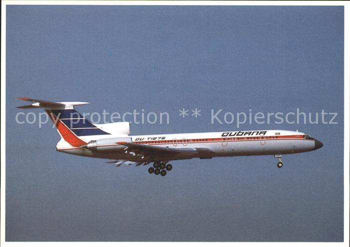 Flugzeuge Zivil Cubana Tupolev 154M CU-TI275 cn 777