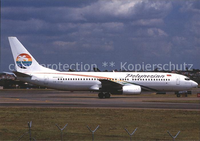 Flugzeuge Zivil Polynesian Boeing 737-8q8 5W-SAM c/n 30039/701
