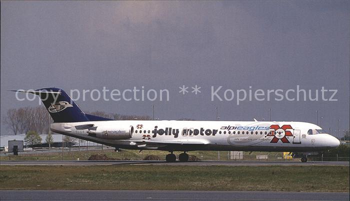 Flugzeuge Zivil Alpi Easgles Jolly Motor Fokker 100 I-ELGF c/n 11253