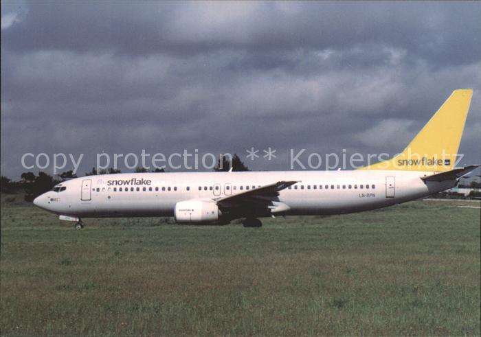 Flugzeuge Zivil Snowflake LN-RPN B737-800