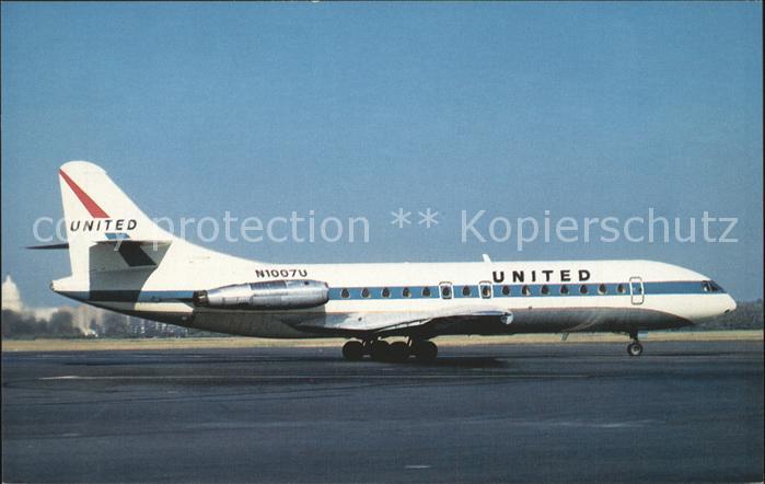 Flugzeuge Zivil United Airlines Sud Aviation Caravelle 6R