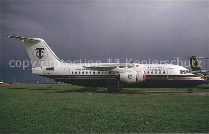 Flugzeuge Zivil Transair Cambodia BAe 146-200 c/n E.2018 G-BSRU