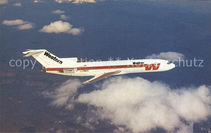 Flugzeuge Zivil Western Airlines Boeing 727-247-A