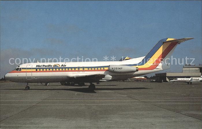 Flugzeuge Zivil MID Pacific Air Fokker F28-4000