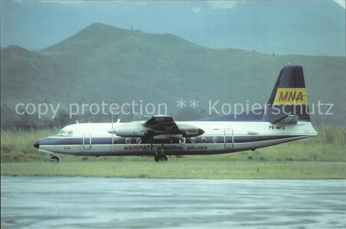 Flugzeuge Zivil MNA F-27-600 PK-MFO C/N 10435