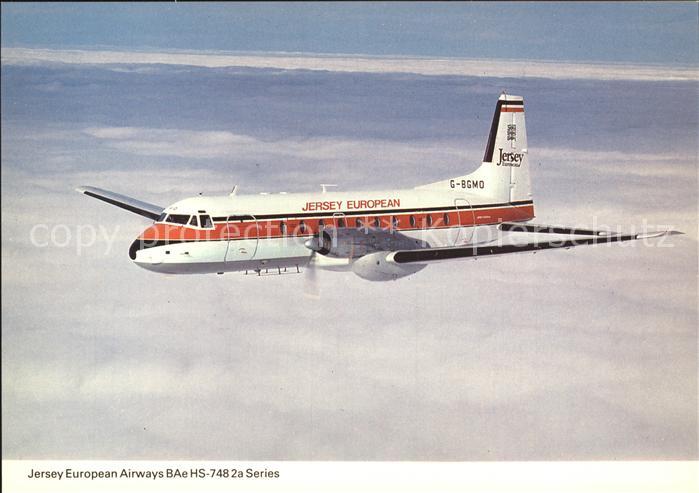 Flugzeuge Zivil Jersey European Airways BAe HS-748