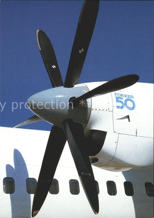 Flugzeuge Zivil DLT Fokker 50