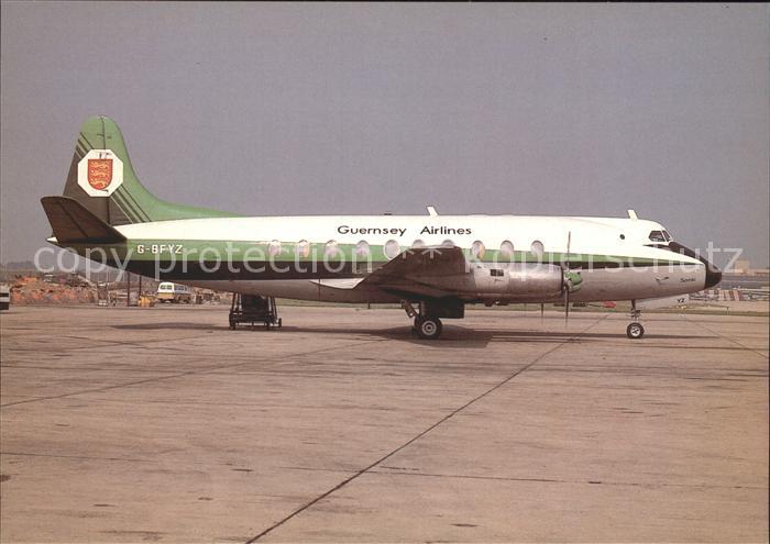 Flugzeuge Zivil Guernsey Airlines Vickers Viscount 700 G-BFYZ