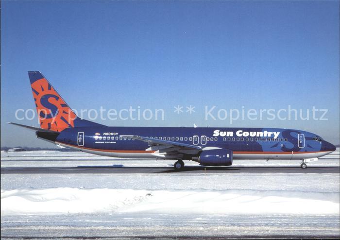 Flugzeuge Zivil Sun Country Boeing 737-800 N800SY