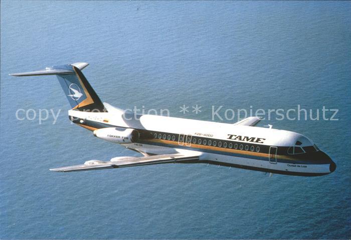 Flugzeuge Zivil TAME Fokker F-28 4000 Fellowship HC-BMD