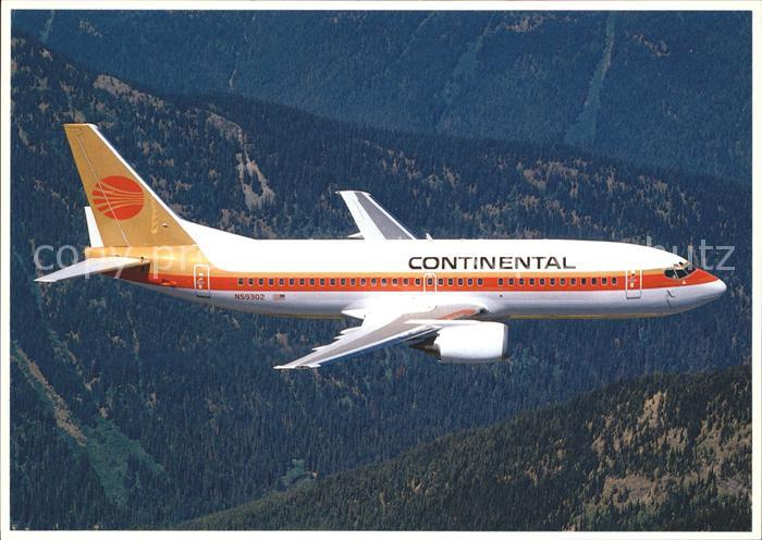 Flugzeuge Zivil Continental Airlines Boeing 737-300 N59302
