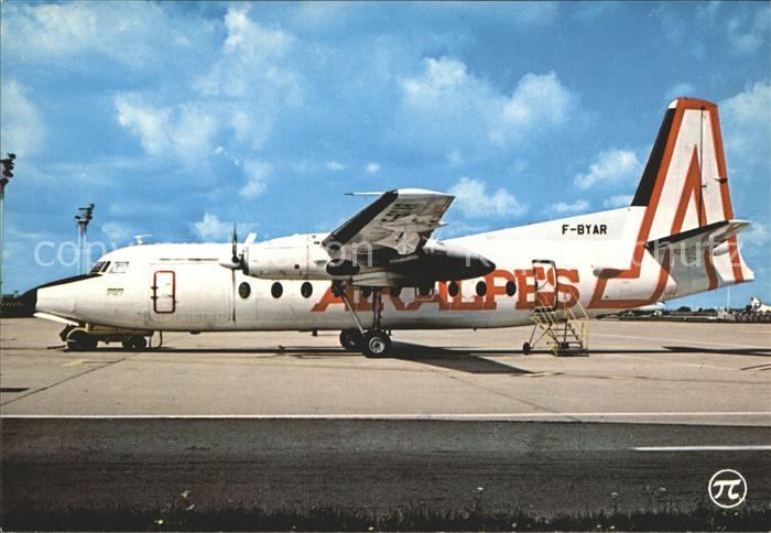 Flugzeuge Zivil Air Alpes Fokker F-27