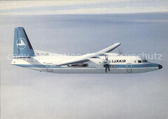 Flugzeuge Zivil Luxair Fokker 50 LX-LGC
