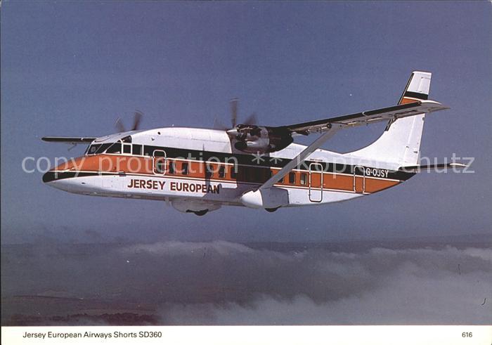 Flugzeuge Zivil Jersey European Airways Shorts SD360