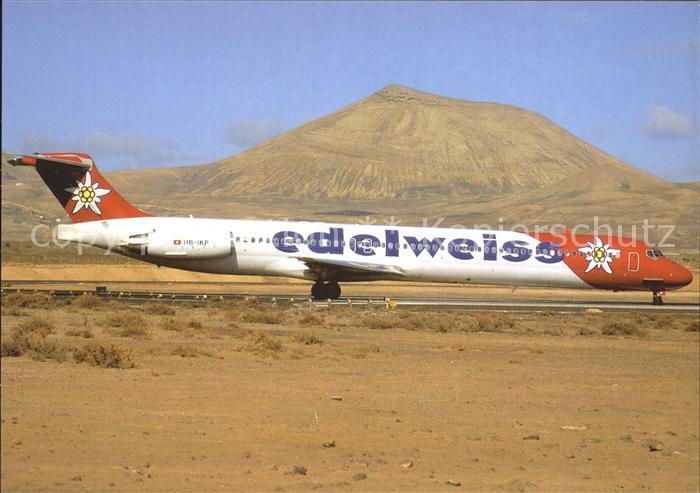 Flugzeuge Zivil Edelweiss Air McDDouglas MD-83 HB-IKP