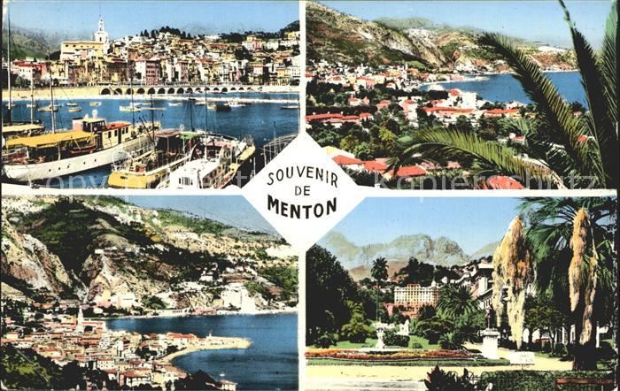 Menton Alpes Maritimes Hafenpartie Teilansichten