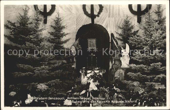 Potsdam Sanssouci Antiken Tempel Inneres Ruhestaette der Kaiserin Auguste Viktor