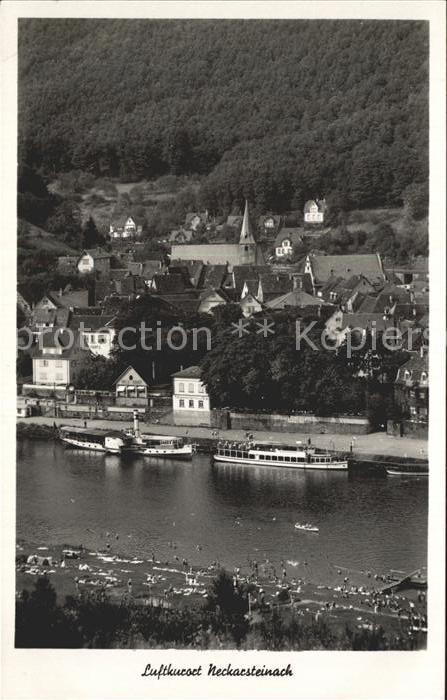 Neckarsteinach Neckarpartie Dampfer