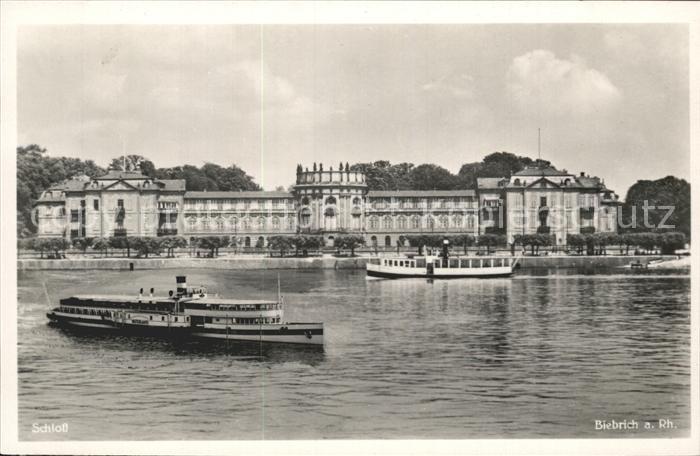 Biebrich Wiesbaden Schloss Rheindampfer