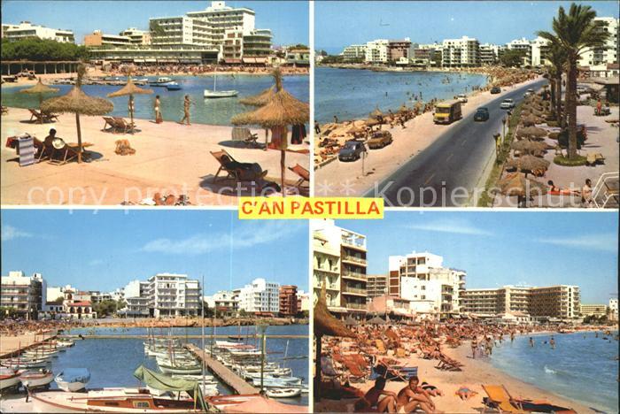 Can Pastilla Palma de Mallorca Teilansicht Strandpartie Bootshafen