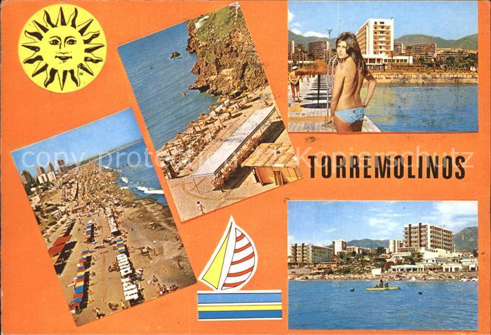 Torremolinos Strand Hafenpartie Schwimmbad Meer