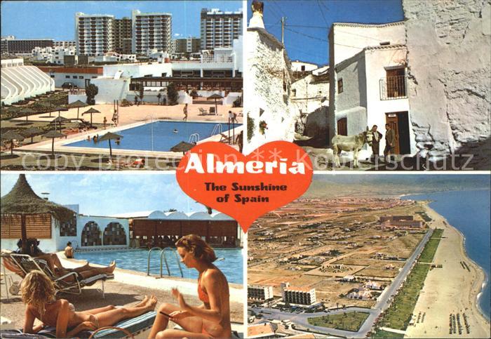 Almeria Hotel Swimmingpool Strand Fliegeraufnahme