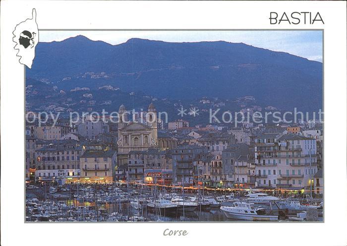 Bastia Le vieux port au crepuscule