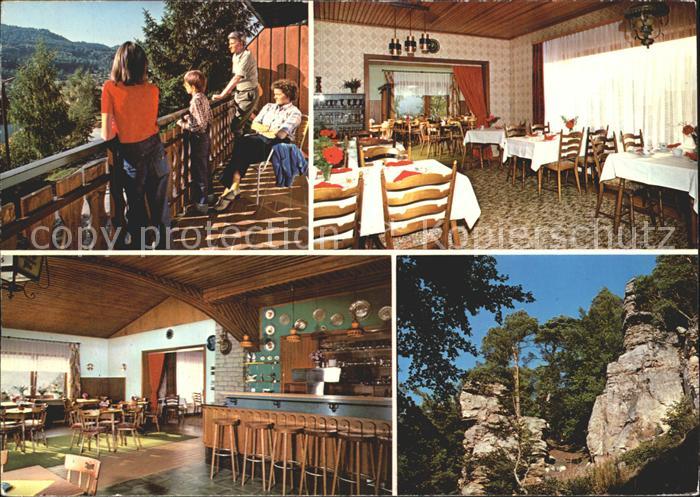 Pruemzurlay Haus Tannenwald Terrasse Gastraum Bar